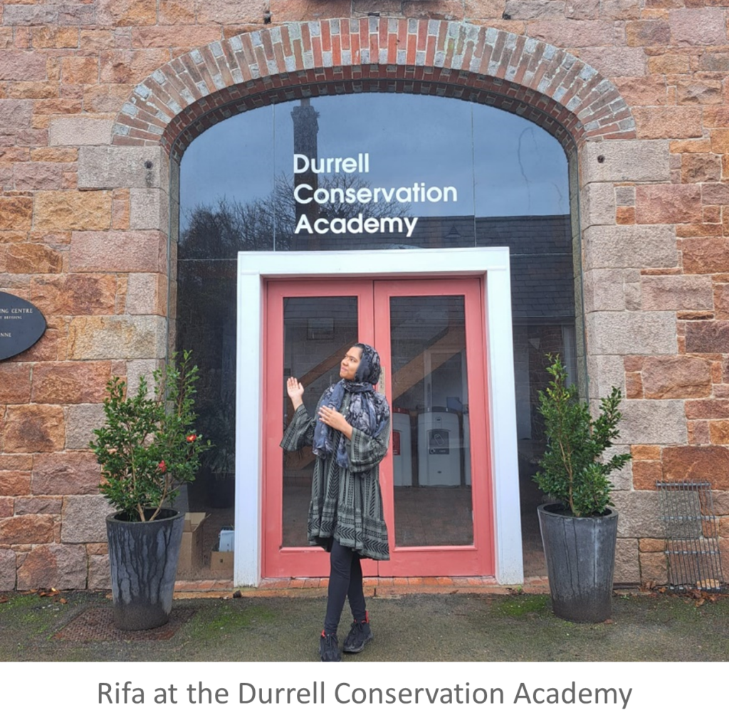 SMSG member joins renowned Durrell Wildlife Conservation Trust training